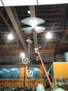spinning fans